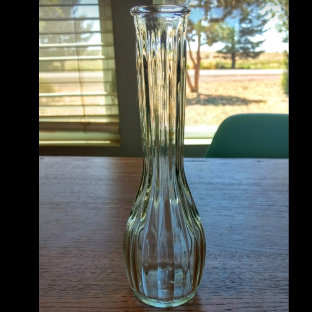 Hoosier Ribbed Bud Vase